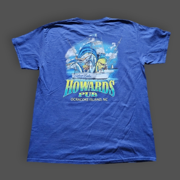 Blue Howard's Pub NC Tee, Men's L - Picture 1 of 6